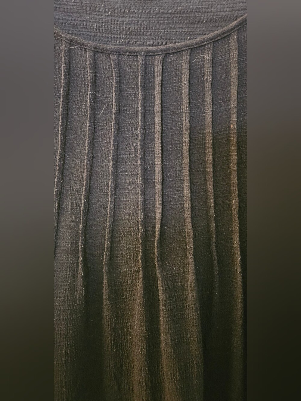 Lane Bryant Black Knit Poncho Top with Pintuck Detail - Picture 5 of 7